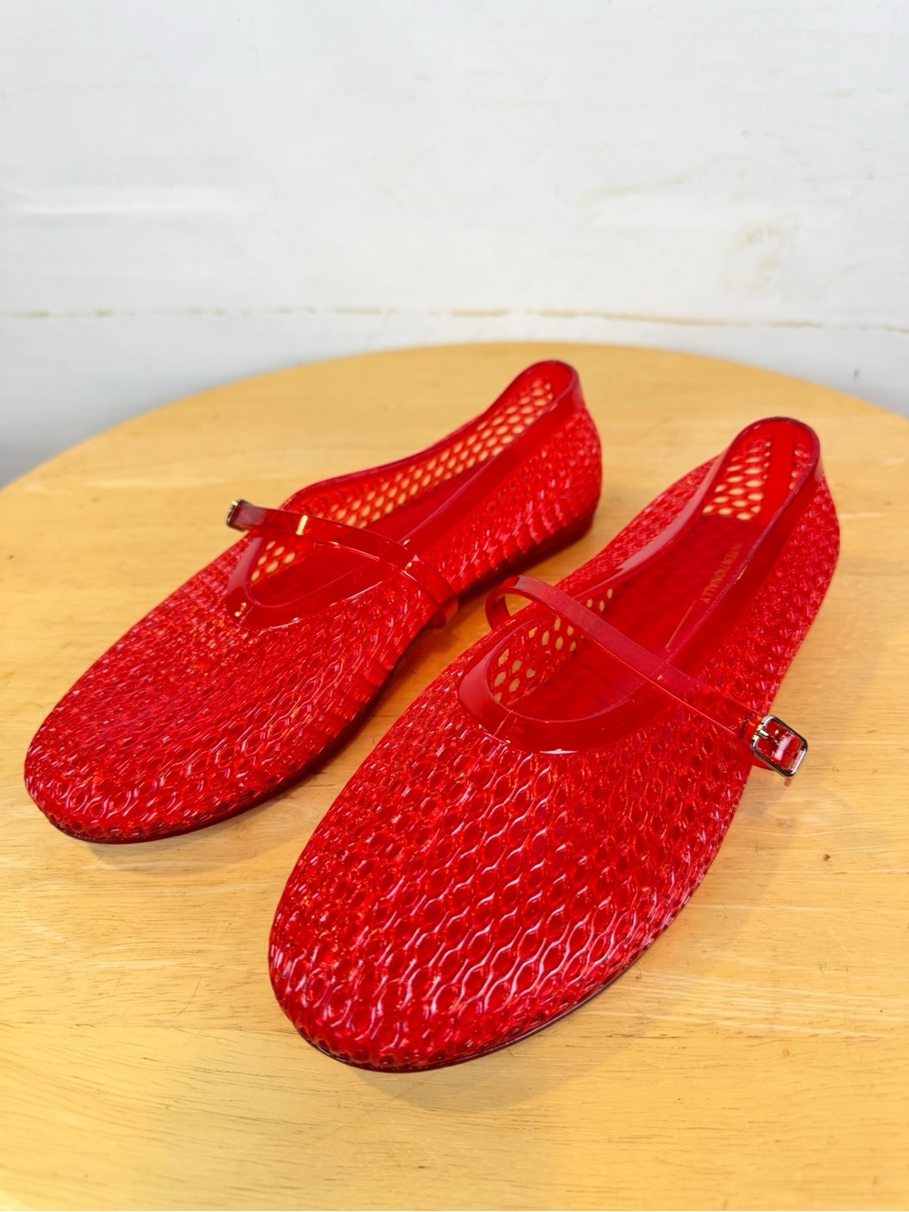 Intentionally Blank, Red Maryjane Jelly Shoes, 9 NWOT - Picture 3 of 12